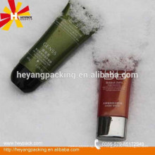 Flat cosmetic tube packaging